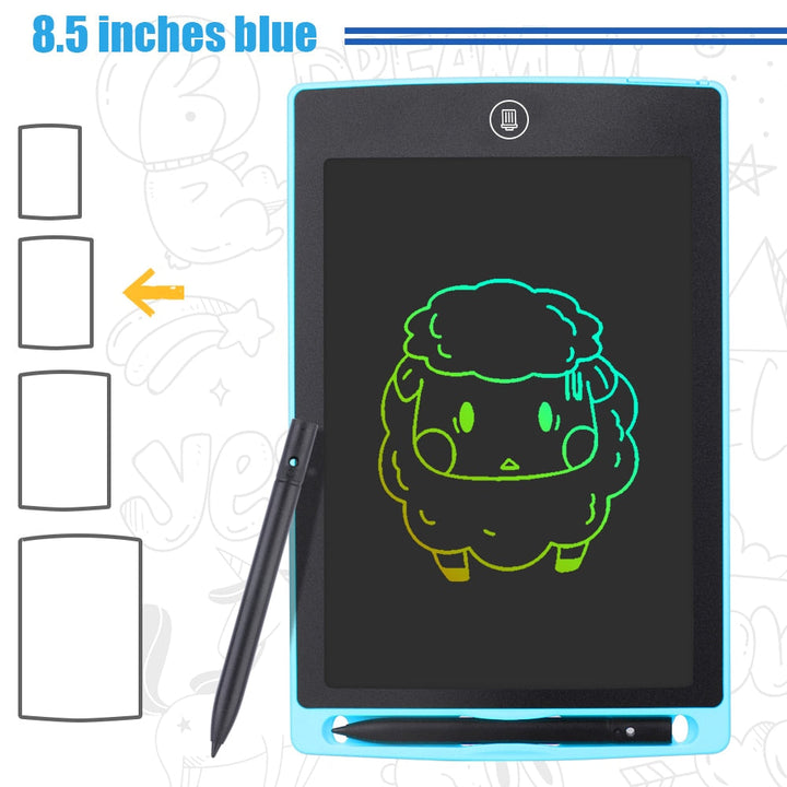 8.5/10/12 Inch LCD Drawing Tablet Electronic Drawing Writing Board Colorful Handwriting Pad Kids