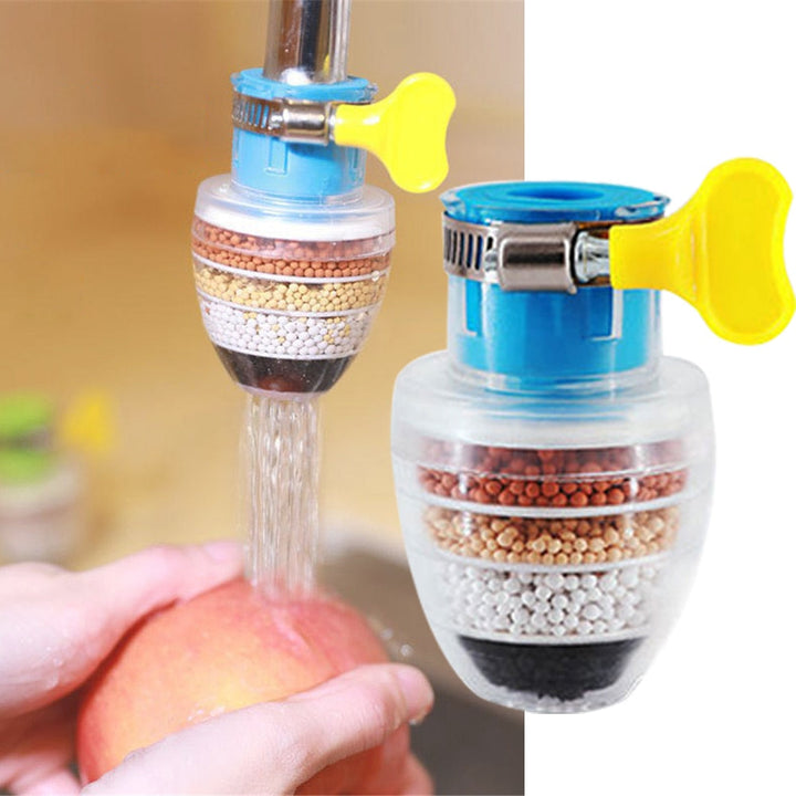 5-layers Purifier Tap Filter  Activated Carbon Filtration Shower Head Nozzle Cleaning Filters