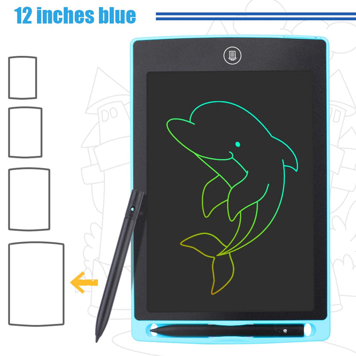 8.5/10/12 Inch LCD Drawing Tablet Electronic Drawing Writing Board Colorful Handwriting Pad Kids